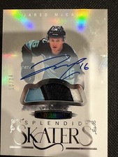 2022-23 UD Stature Hockey Jared McCann #SS-8 Splendid Skaters Patch Auto /24