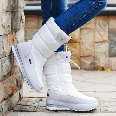 Women snow boots platform waterproof 