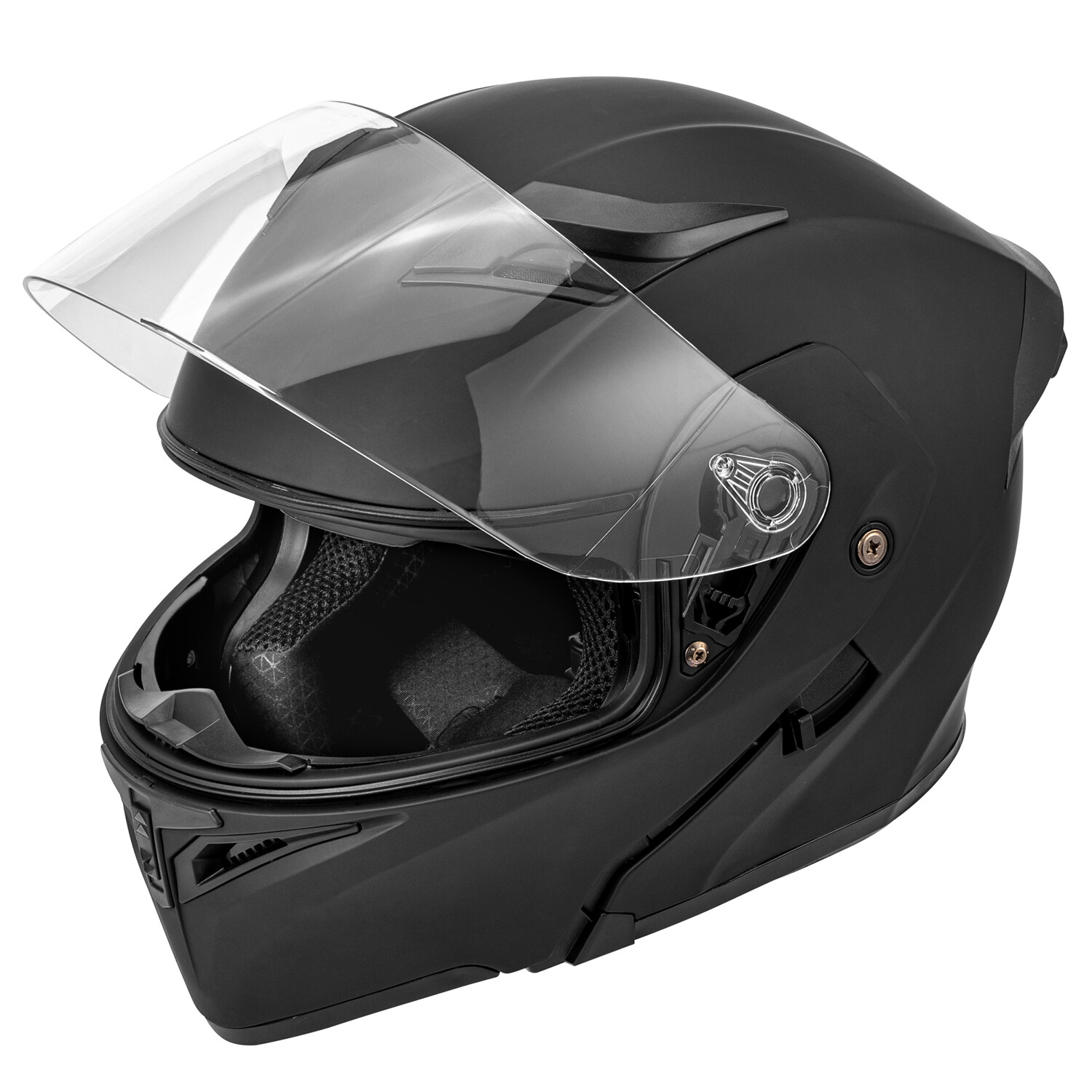 NEW Flip up Modular Full Face Motorcycle Snowmobile Helmet 2 Dual Visor LED DOT