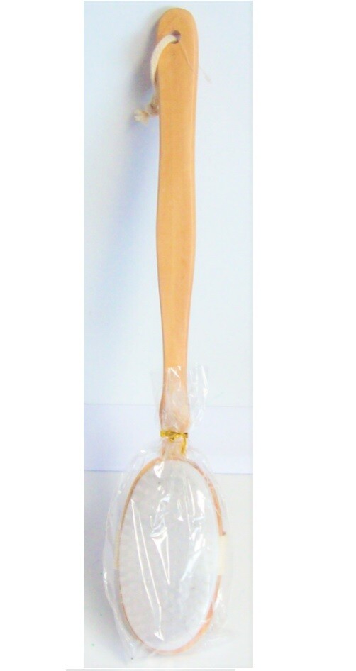 Blue Canyon Long Detachable Handle Wooden Bath Brush 40cm Body Scrub