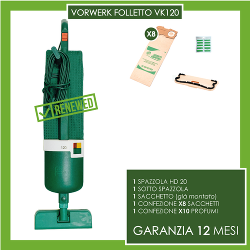 ASPIRAPOLVERE VORWERK KOBOLD FOLLETTO 120 CON HD 20 (NO 150 140 136 135  131) | eBay