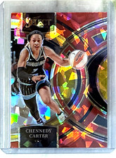 Chennedy Carter 2024 Panini Select WNBA Premier Red Cracked Ice Prizm-# 199 Sky