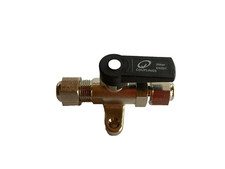 Foot Mounted Compression Ball Valve 5/16" or 3/8" for Gas Bullfinch replacement