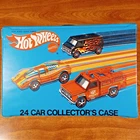 Hot Wheels Vintage Redline 24 Car Collector's Case Blue Storage USA 1976 BW 8227