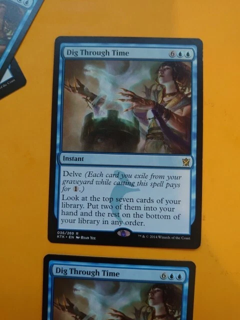 Dig Through Time x2  MTG Card.  Khans of Tarkir.  As pictures - Image 4 of 4