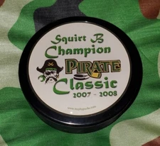 2007 - 2008 PIRATE CLASSIC SQUIRT B CHAMPION GUFEX MFG. IIHF PUCK DOME INLAY +++