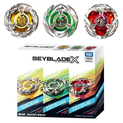 2023 Series Beyblade X BX-08 Battle 3on3 Deck Set (3pcs Beyblades