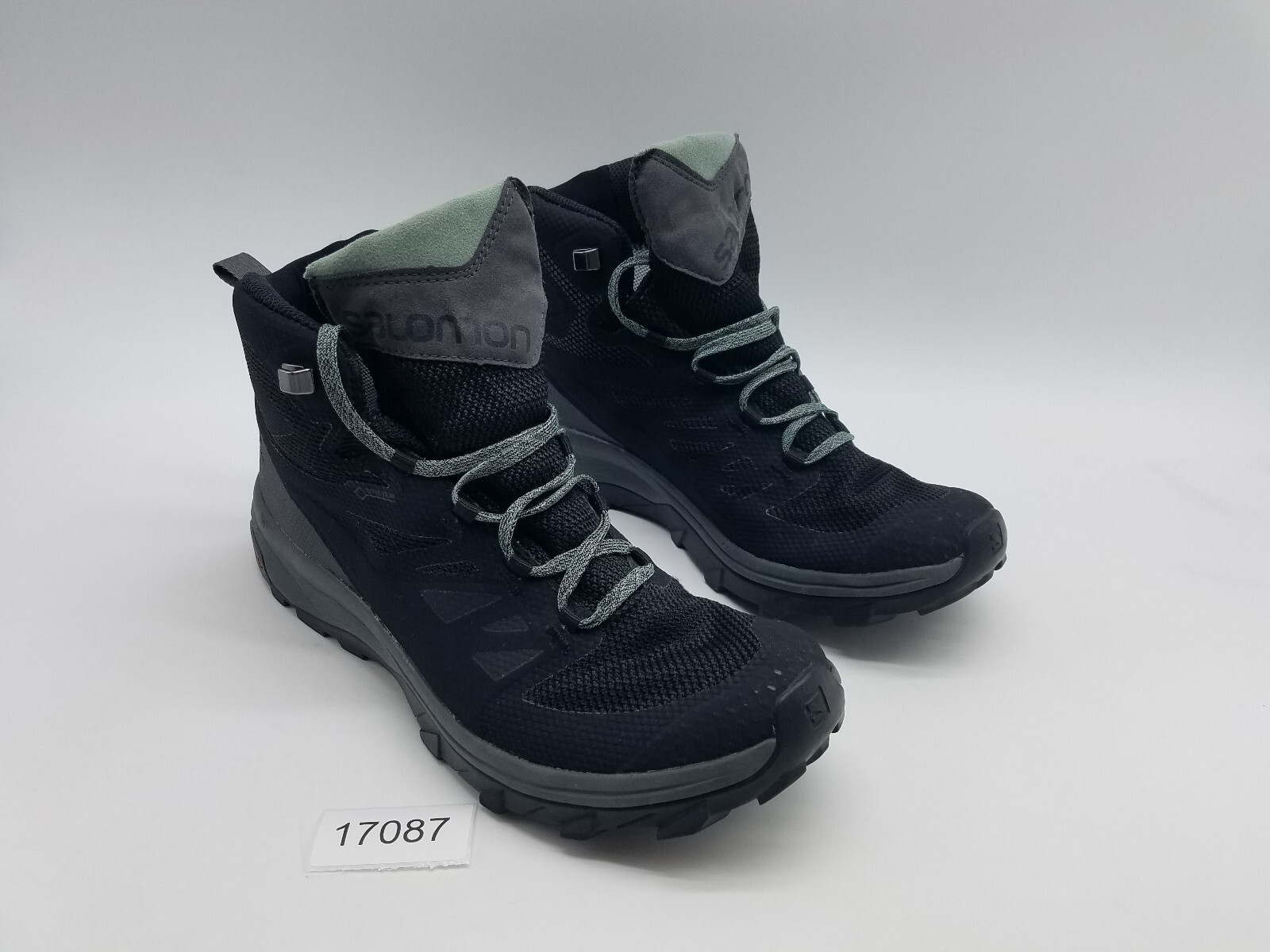 Scarpe da trekking Salomon Outline Mid GTX da donna taglia 9 5 nere grigie