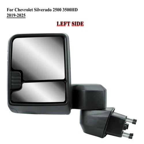Driver Left Side Tow Mirror for 2019 to 2025 Chevrolet Silverado 2500HD 3500HD