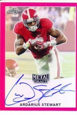 ardarius stewart rookie draft auto autograph alabama crimson tide college #/10