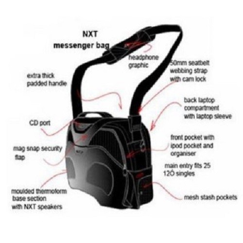 Reebok NXT laptop messenger bag with Speakers shoulder bag school bag