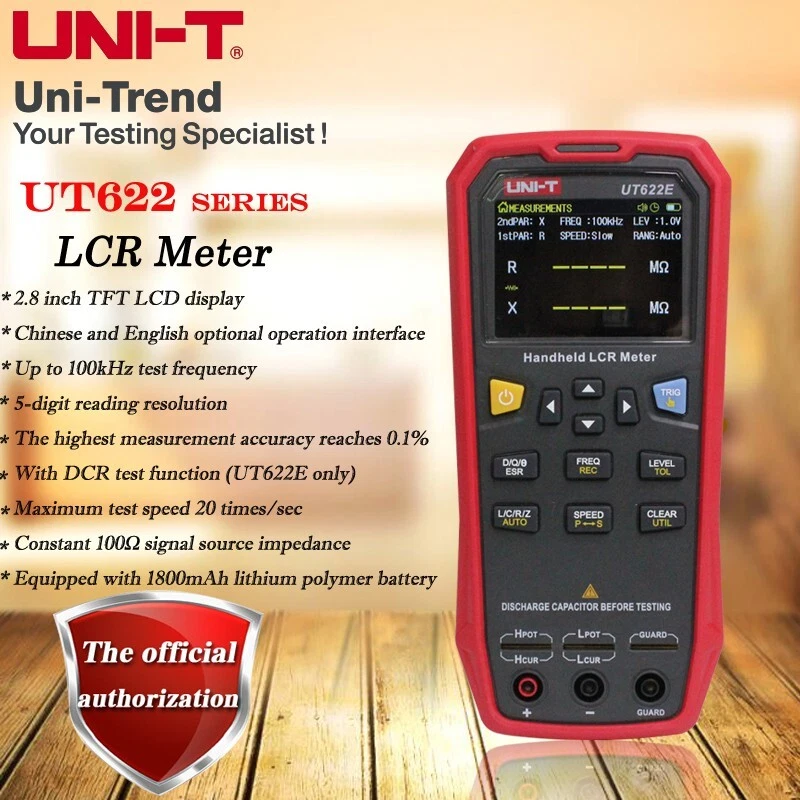 UNI-T Digitales LCR-Messgerät UT622E, 0.1% Genauigkeit, 100kHz, 2.8'' TFT LCD - Bild 4 von 4