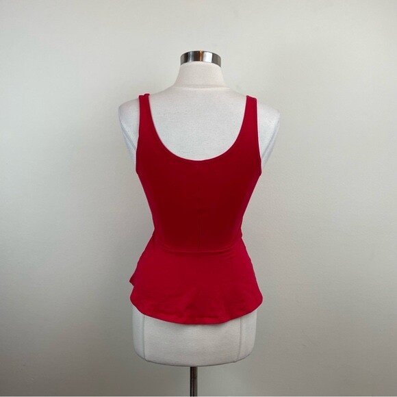 Express Solid Red Flare Top Summer Fun Lightweigh… - image 5