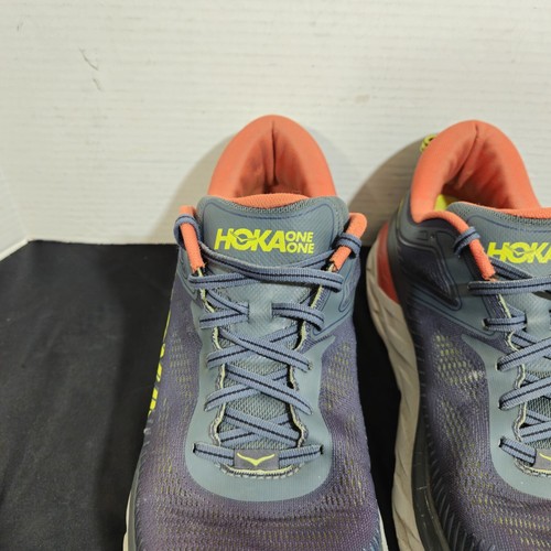 Hoka One One Bondi 7 Mens Sz 12 Blue Cushioned Running Sneakers Comfort Neutral - Picture 5 of 22