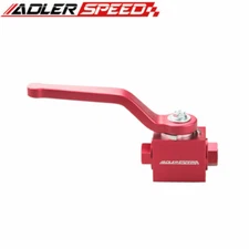 US STOCK 1/8" NPT Brake Line Lock Shut Off Valve Automotive Billet Aluminium Red