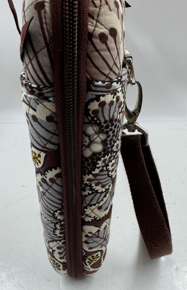 Vera Bradley Hardcover Laptop Bag Java Blue Crossbody Messenger Bag - Image 3 of 4