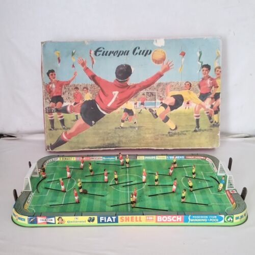 Rare Technofix Europa Tinplate Football Game   ( EXCELLENT )   BOXED    1960,s - Picture 1 of 8