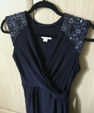 MONSOON Navy Blue Embellished Jumpsuit ...Size 10