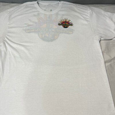 Salty Rodeo Western Cavendars Graphic T-Shirt Short Sleeve Casual White Size SL