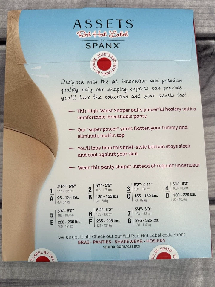 PANGUITA SPANX ASSES RED HOT LABEL SUPER CONTROL CINTURA ALTA MODELADORA TALLA 7 PEOREST Foto 3 de 4