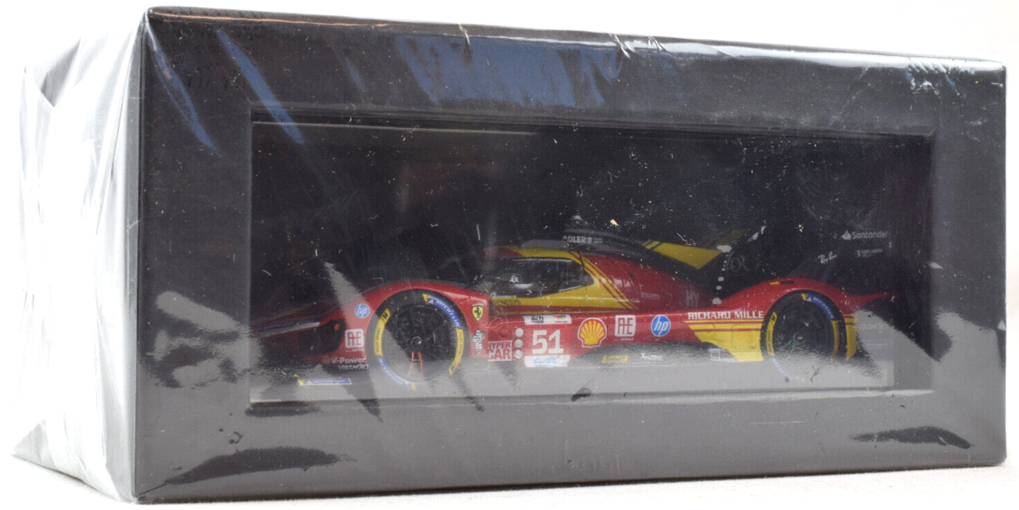Шикарный автомобиль Ferrari 499P #51 - 2024, 24 часа Ле-Мана, в масштабе 1:43, изготовленный на заказ, LSLM183