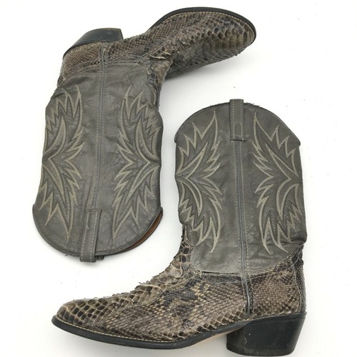 Vintage Acme Para hombre Botas De Piel Exótica Gris Talla 10 1/2 D Hecho en  EE. UU. | eBay