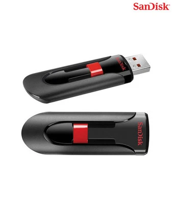 SanDisk 64GB (Set of 2 x 32GB) Cruzer GLIDE USB Flash Pen Drive Sealed Retail Pk