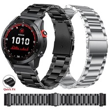 Titanium Metal Watch Band Strap For Garmin Fenix 8 7 7X 6 6X Pro 5 5X Quick Fit