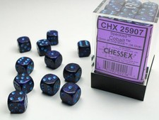 Chessex: Speckled Cobalt 12mm d6 Dice Block 36 Dice 