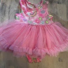 Barbie Girls Pink Dress tutu ruffle birthday 24 Months/ 2T ballerina