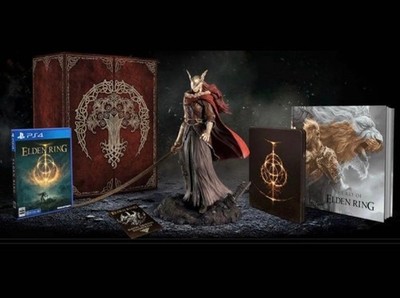 PS4 ELDEN RING collector's edition MALENIA Statue Figure & Software & Art Book