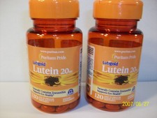 Lutein 20 mg with Zeaxanthin 120 Softgels 2 Pack  Supports Eye Health
