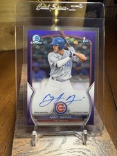 2023 Bowman - Chrome Prospect Autographs Matt Mervis #CPA-MM Purple Refractor