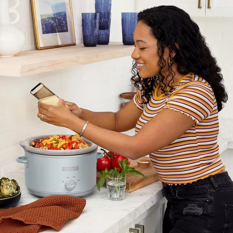 Crock-Pot® Manual Design Series 4.5 Quart Slow Cooker, Quarts, Light Blue  - Image 2 of 4