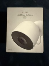 NEW - GOOGLE NEST CAM OUTDOOR 2K WIRED SECURITY CAMERA 2ND GEN GA09963-US 