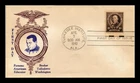 US COVER BOOKER T WASHINGTON FAMOUS AMERICANS FDC SADWORTH CACHET UNSEALED