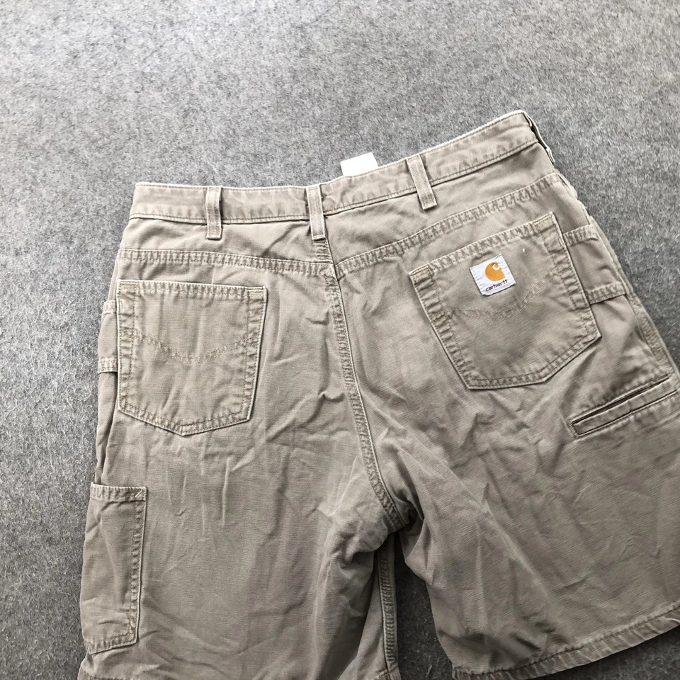 Шорты женские Carhartt 12 хаки плотник универсальные холщовые с карманами прочные рабочие - Изображение 2 из 4