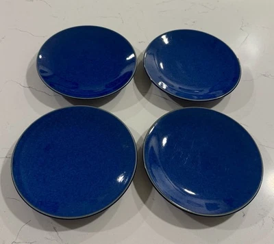 Jars France Provencal Blue 8” Salad Dessert Plates Set of 4 Stoneware - Image 1 of 4
