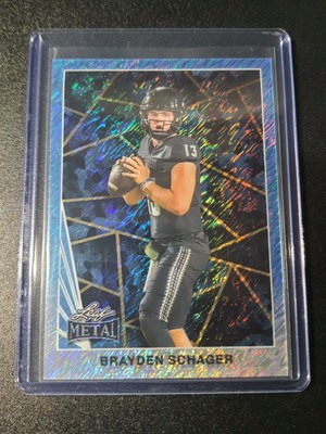 Brayden Schager - Leaf Metal 2024 - Hawaii Rainbow Warriors - Blue Shimmer - /20