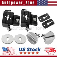 For 1970 1971 1972 Cutlass 442 Chrome Hood Lock Pin Bracket Retainer Set For 1970 1971 1972 Cutlass 442 Chrome Hood Lock Pin Bracket Retainer Set