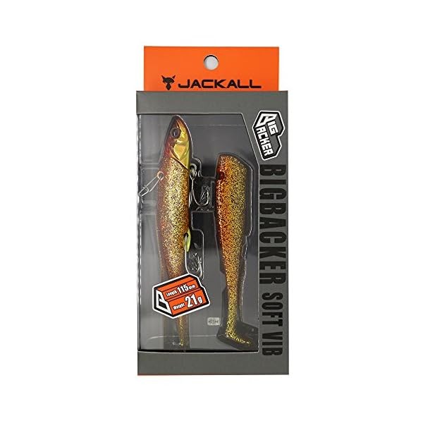 Jackall Vibration Big Big Backer Soft Vibe 115Mm 21G Red Gold Official Japan