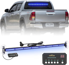 35 Inch Blue Emergency Lights 48 Led Traffic Advisor Light Bar Safety Hazard C 35 Inch Blue Emergency Lights 48 Led Traffic Advisor Light Bar Safety Hazard C