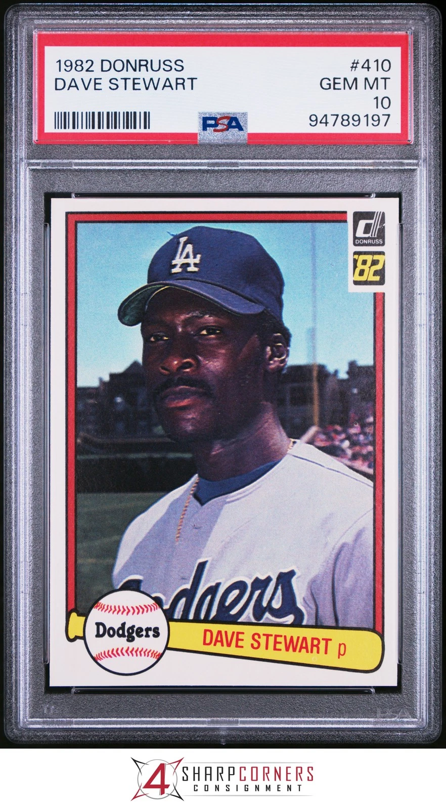 Dave Stewart trading card