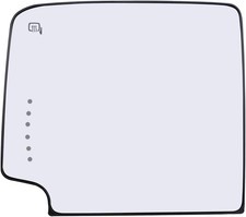 Left Driver Side Heated Towing Mirror Glass Fit for Chevy Silverado GMC Sierr...