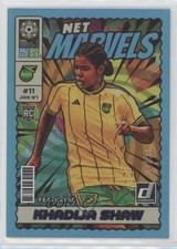 2023 Donruss FIFA Women's World Cup Net Marvels Blue 1/99 Khadija Shaw #13 kf4