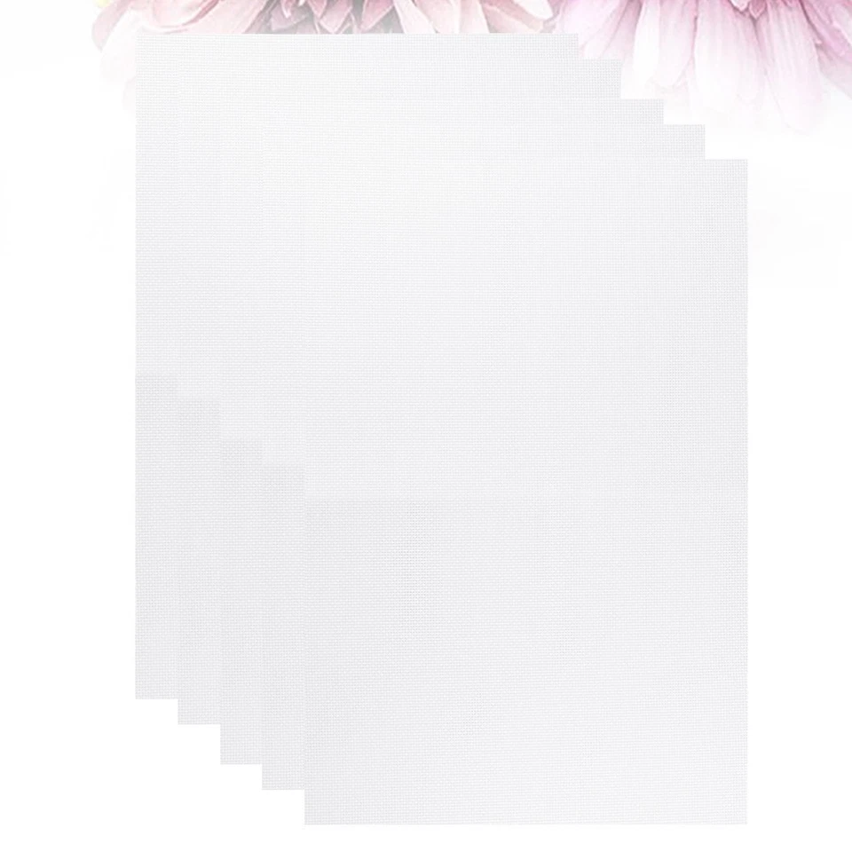  5pcs tissu au point de croix tissu de coton tissu de couture pour l'artisanat - Photo 4/4