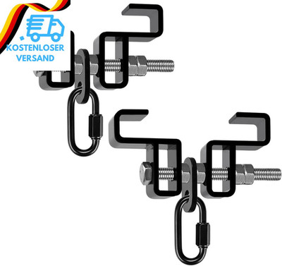 SELEWARE Steel I Beam Heavy Bag Hanger, Heavy Duty I-Beam Clamp Boxsack Halterun