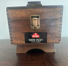 Vintage Oak Kiwi Hand Crafted Shoe Shine Valet Buffing Box