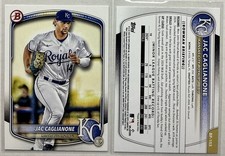 2025 Bowman Baseball  Prospects Paper BP-103 Jac Caglianone, Kansas City Royals