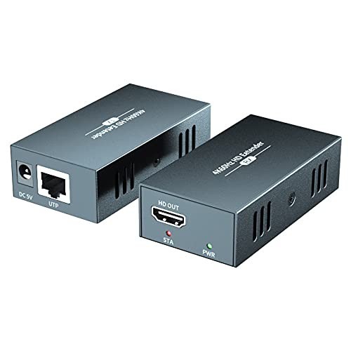 4K HDMI Extender, Ultra HD 4K@60Hz Over Cat5e/Cat6/Cat7 Up to 50m,